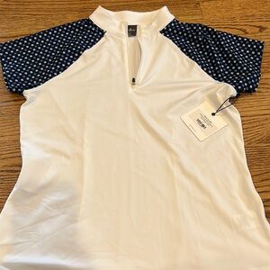 Belyn Key Raglan Short Sleeve Top. NWT